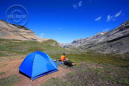 Camping in Banff National Park in the Canadian Rockies