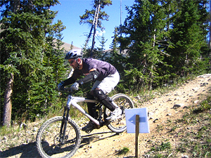 Banff National Park and the Canadian Rockies, great for mountain biking or road cycling.