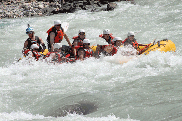 Lake Louise Whitewater Rafting, Kicking Horse River