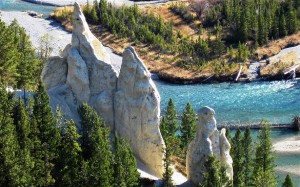 Hoodoos are one of the many stunning formations in Banff National Park and the Canadian Rockies.